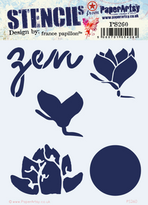 Paper Artsy Stencil Zen designed by France Papillon (PS260)