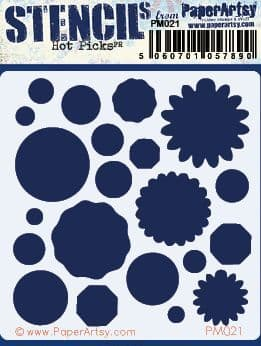 PaperArtsy Stencil Hot Picks Mini Circles (PM021)