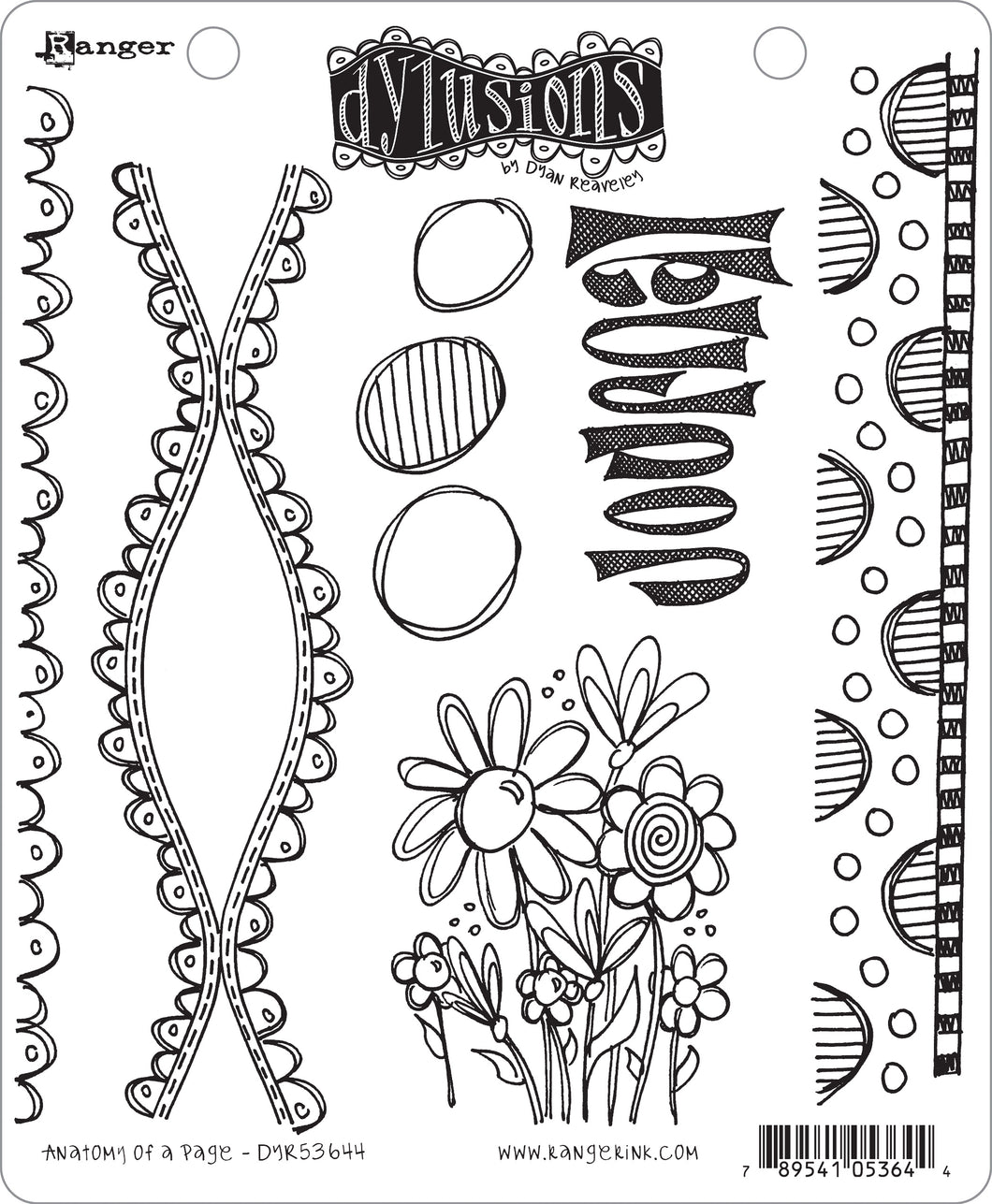 Dylusions Stamp Anatomy of a Page DYR53644