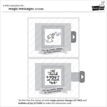 Load image into Gallery viewer, Lawn Fawn Clear Stamp &amp; Die Set Magic Messages (LF2509)
