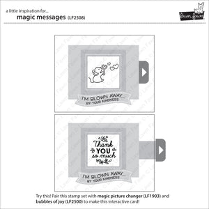 Lawn Fawn Clear Stamp & Die Set Magic Messages (LF2509)