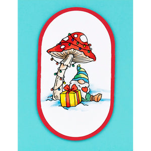 Stampendous Fran's Cling Rubber Stamps Cling Mushroom Gnome (CRM347)