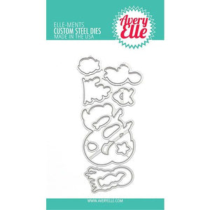 Avery Elle Elle-ments Custom Steel Dies Underwater Friends (D-21-02)